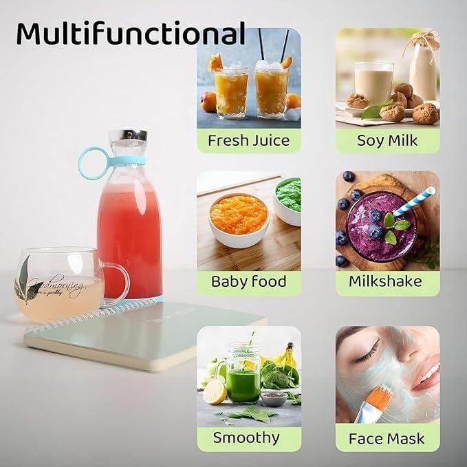 Traverl Portable Mini Juice Blender Electric Battery Mixer Grinder Machine