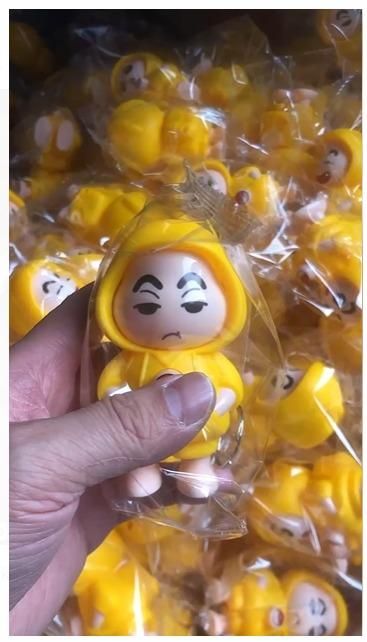 Shinchan Face Chaning Keychain 3 Expression