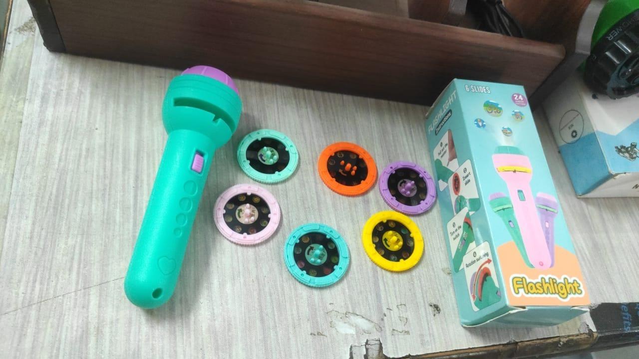 Projector Flashlight Torch for Kids | Slide Flashlight Lamp Education Learning Toy