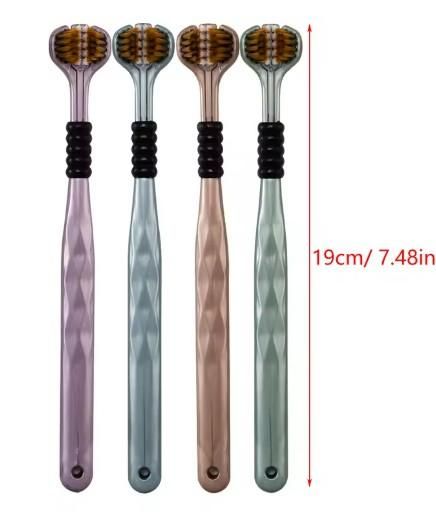 3 SIded Tooth Brush Pack of 4 Men And Women