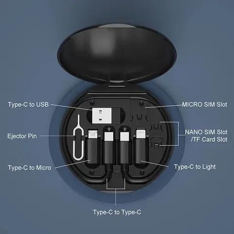 All In One Fast Charging Travel Cabel Set
