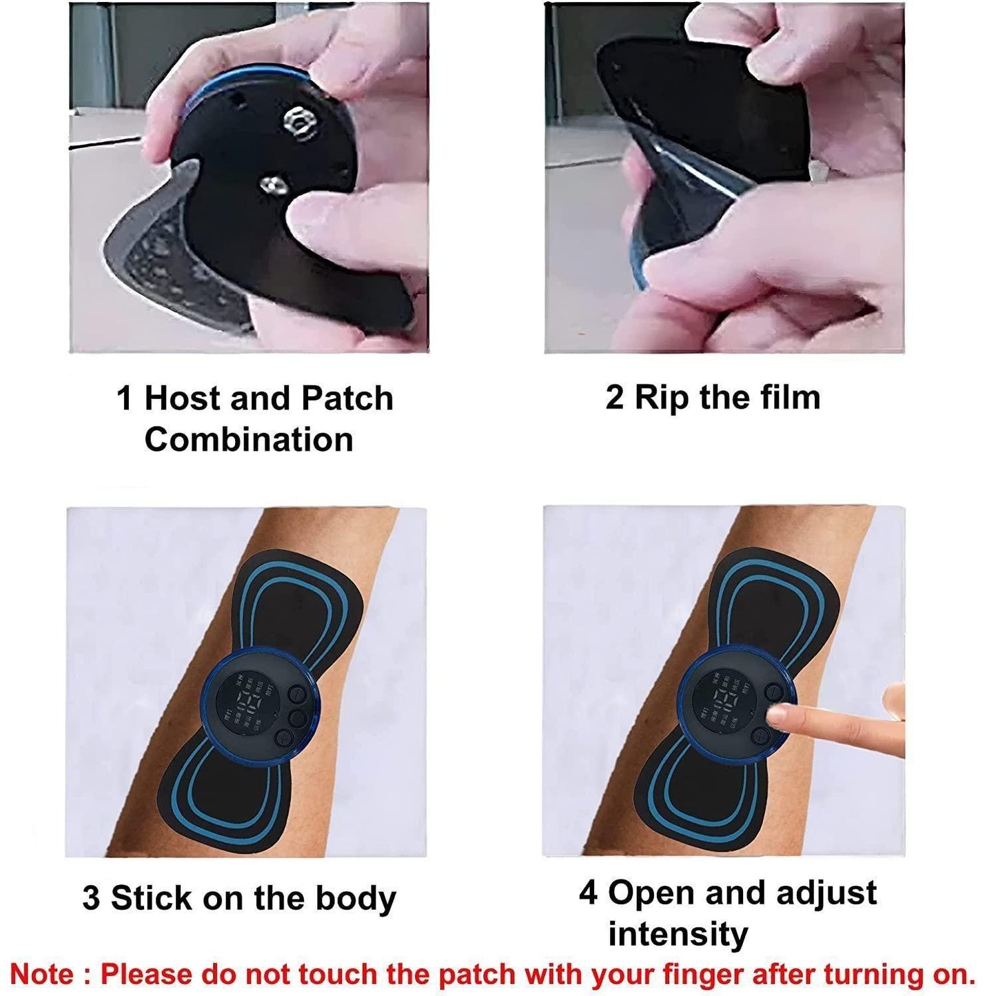 Mini Massager with 8 Modes and 19 Strength Levels,Rechargeable Electric Massager for Shoulder,Arms,Legs,Back Pain
