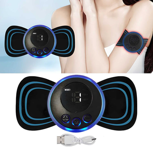 Mini Massager with 8 Modes and 19 Strength Levels,Rechargeable Electric Massager for Shoulder,Arms,Legs,Back Pain