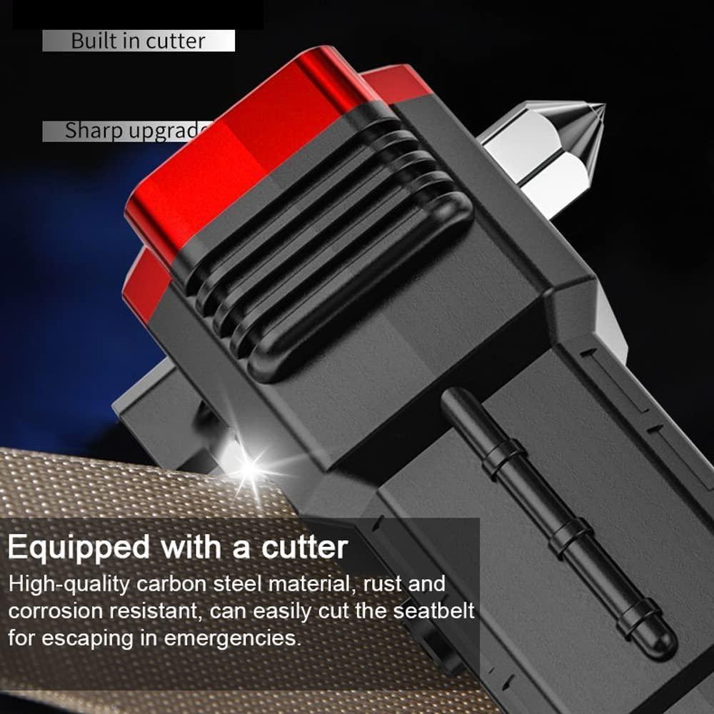 Portable LED Flashlight Multifunctional Work Light Power Bank Emergencies Safety Hammer Waterproof with Sidelight 4 Light Modes