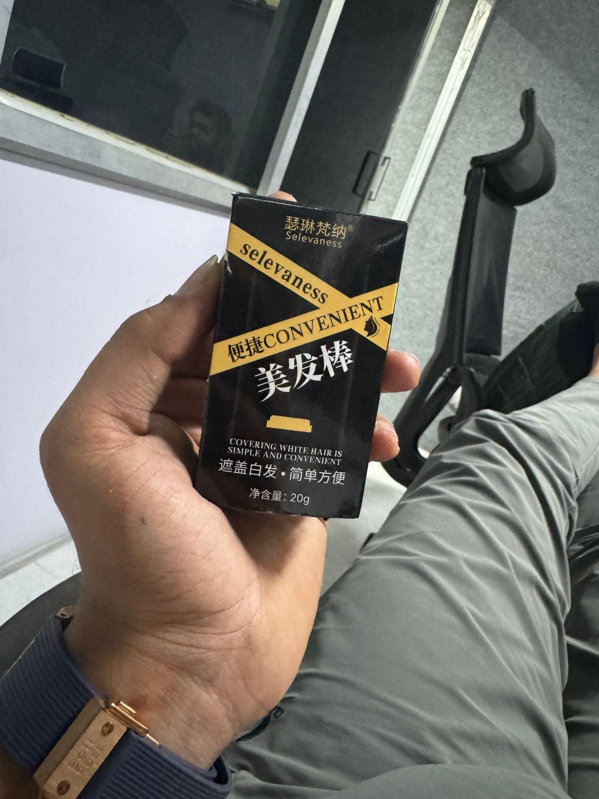 Hair Color Comb Stick, Waterproof and Sweat-Proof Grey Hair Coverage for Men & Women