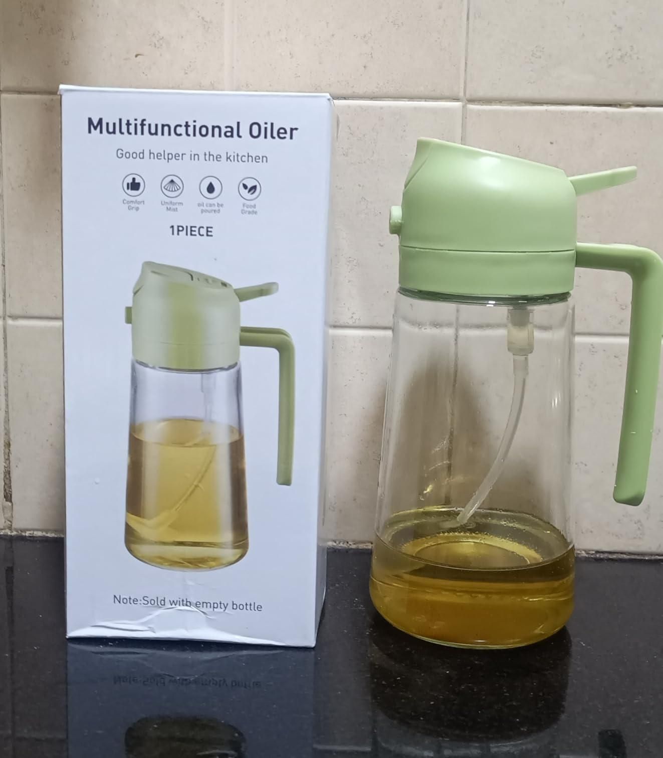500ml 2-in-1 Oil Sprayer & Dispenser Bottle
