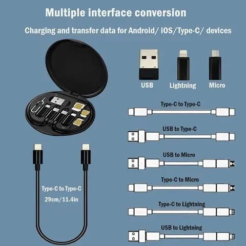 All In One Fast Charging Travel Cabel Set