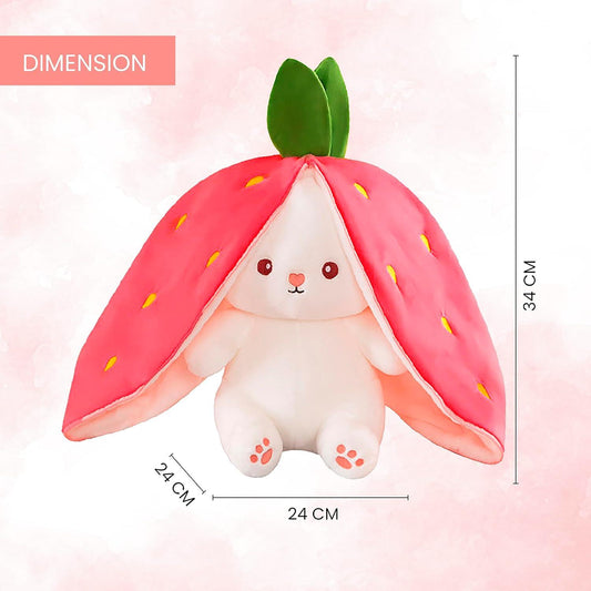 Reversible Bunny Cute Rabbit Kidology Plush Toy