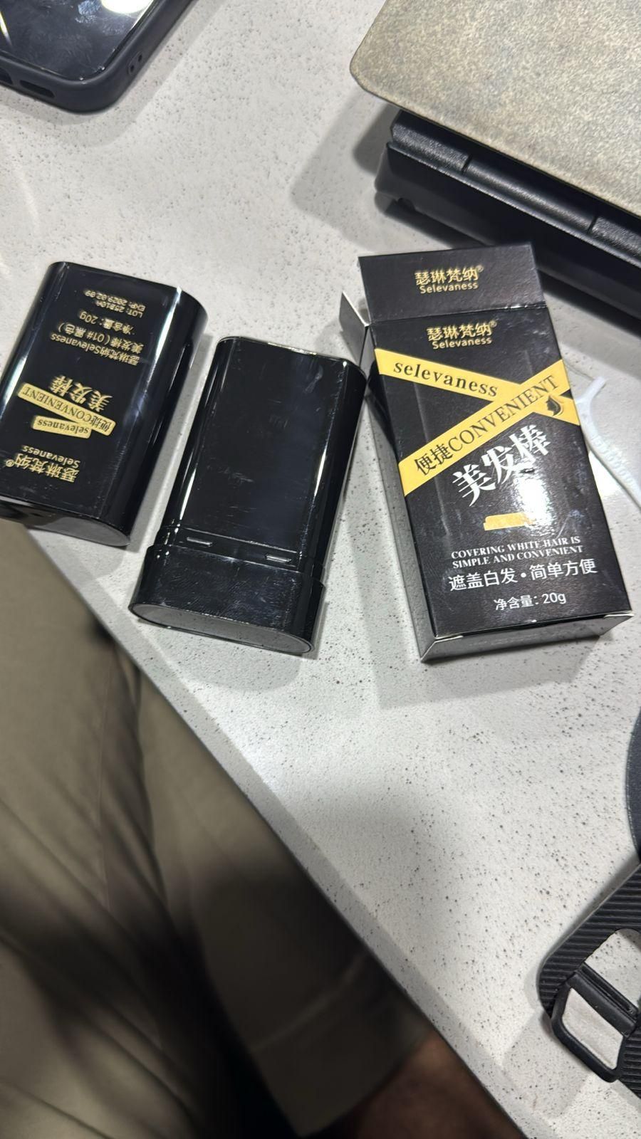 Hair Color Comb Stick, Waterproof and Sweat-Proof Grey Hair Coverage for Men & Women