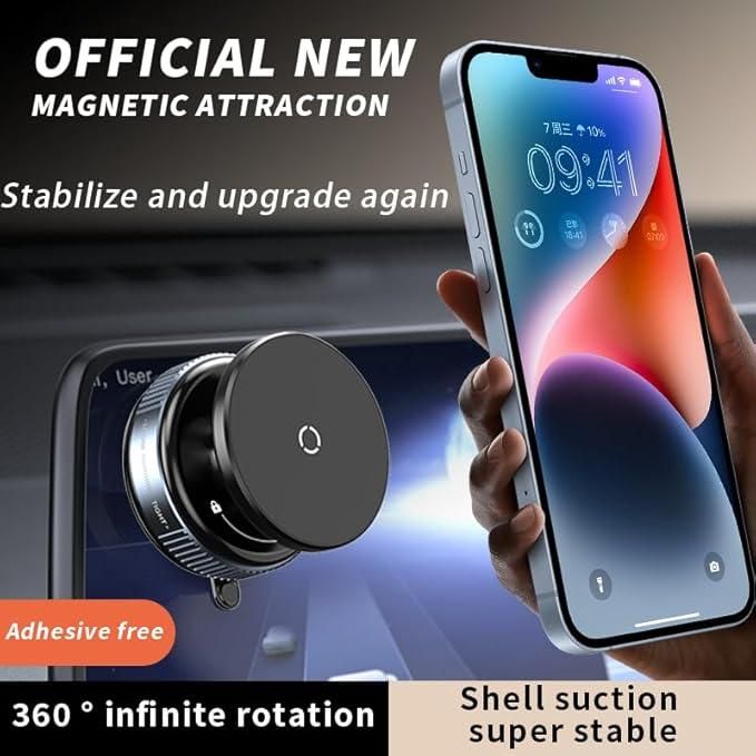 360° Vaccum Magnetic Phones Holder Compatible with All Mobile