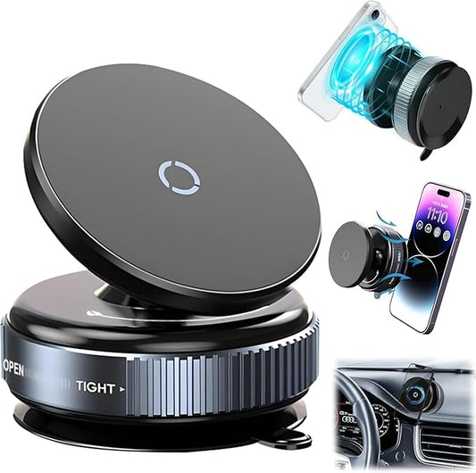360° Vaccum Magnetic Phones Holder Compatible with All Mobile