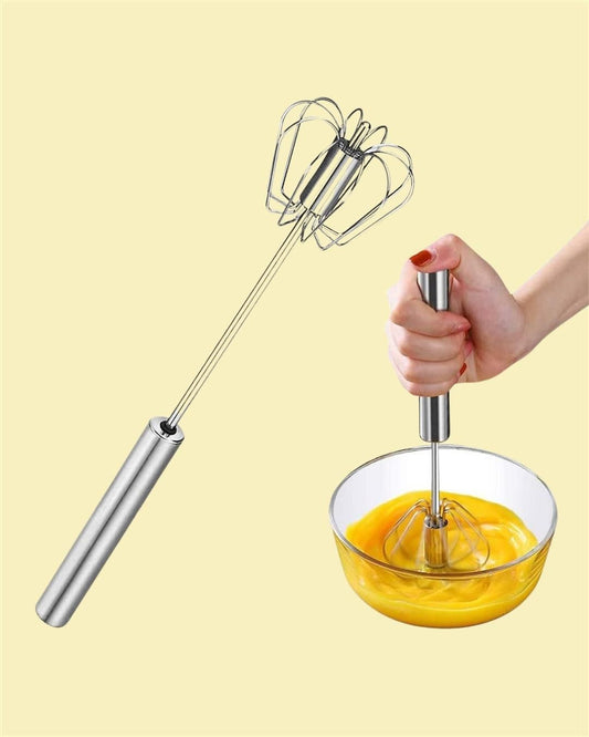 Stainless Steel Semi-Automatic Push Whisks Mixer for Kitchen