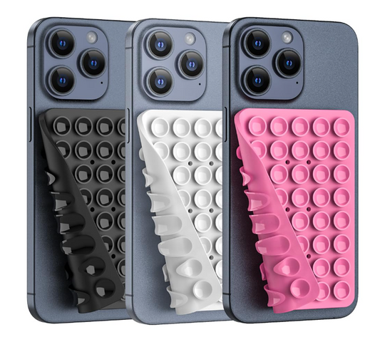 Hands-Free Double Sided Silicone Suction Phone Holder Mount, Silicon Accessory for iPhone and Android
